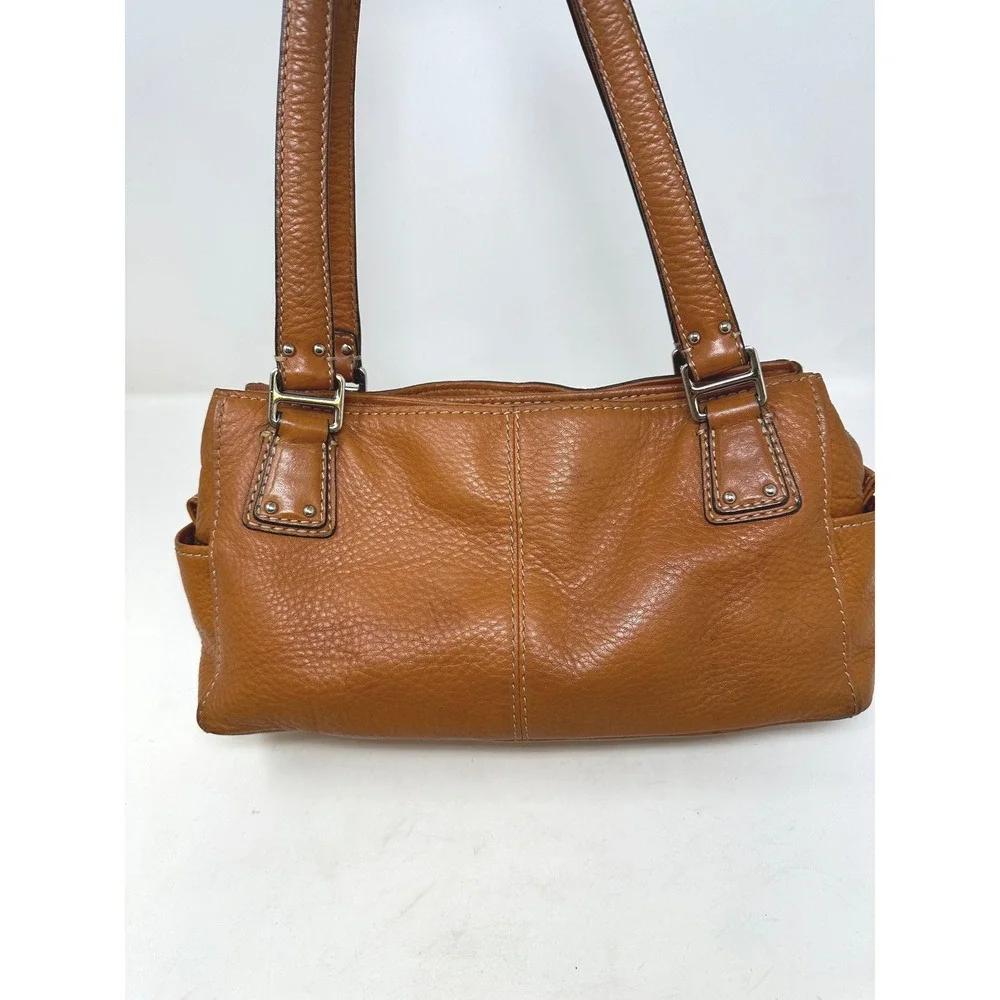 Y2K Vintage Fossil Top Handle Shoulder Bag Brown ZB9961